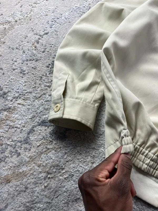 Chaqueta vintage de los 90 de Fred Perry Harrington Bege con cremallera, talla L – photo 15
